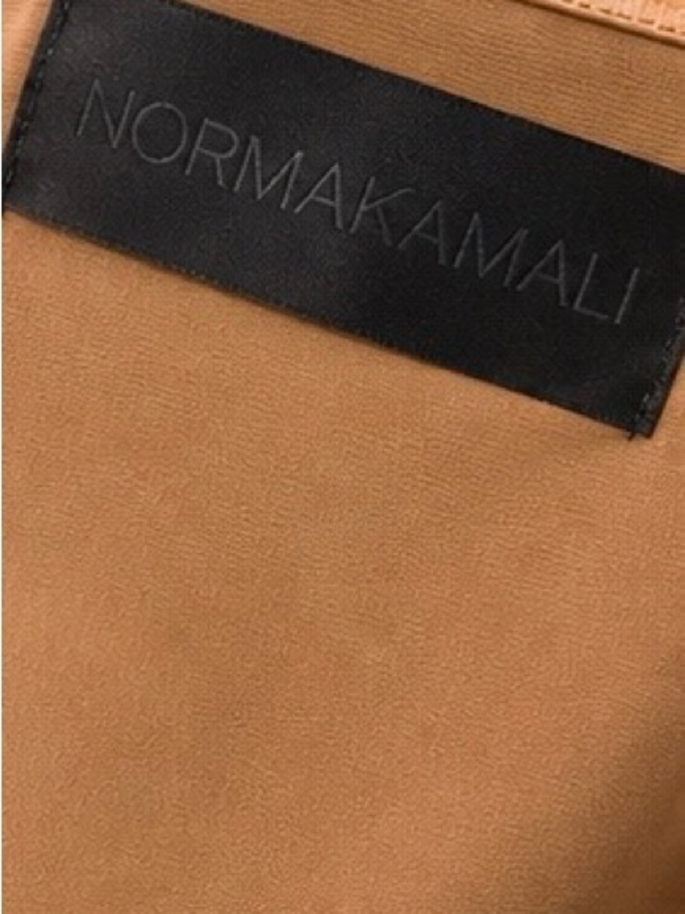 Norma Kamali Strapless Bodycon Pencil Dress – Camel Brown - Picture 10 of 12